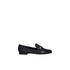 Mocassino Donna con tomaia in misto pelle e logo in metallo