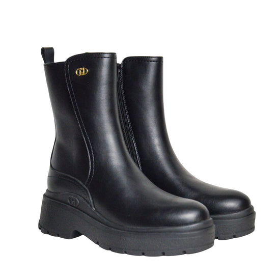 Stivaletti Donna con suola platform Nero