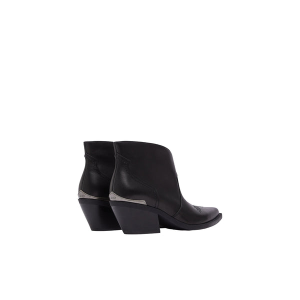 Stivaletti texani Donna in pelle nera