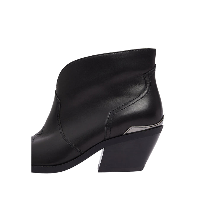 Stivaletti texani Donna in pelle nera