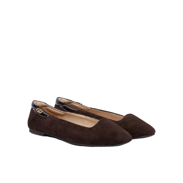 Ballerine Donna in camoscio marrone