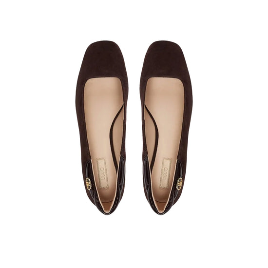Ballerine Donna in camoscio marrone