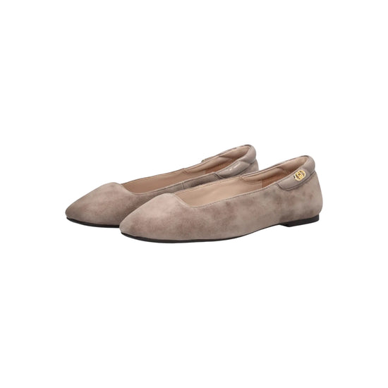 Ballerine Donna in camoscio beige