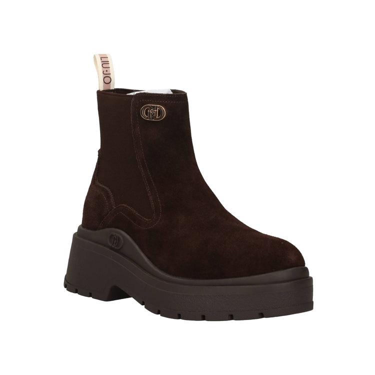 Stivaletto Donna in suede marrone scuro