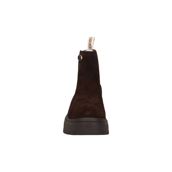Stivaletto Donna in suede marrone scuro davanti
