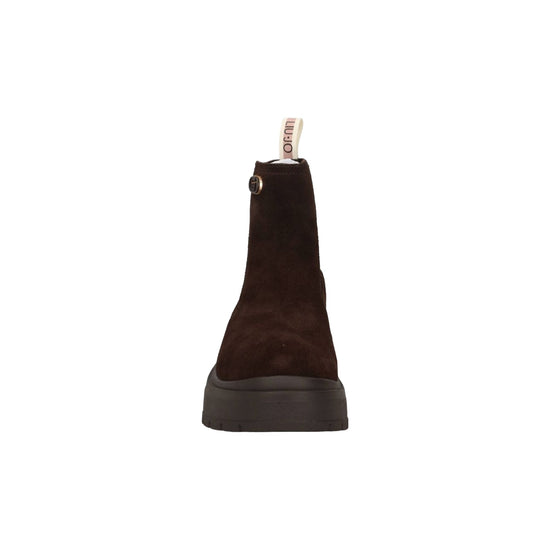 Stivaletto Donna in suede marrone scuro davanti