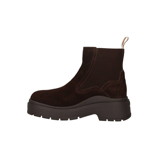 Stivaletto Donna in suede marrone scuro