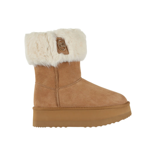 Stivaletto Donna in suede con ecopelliccia