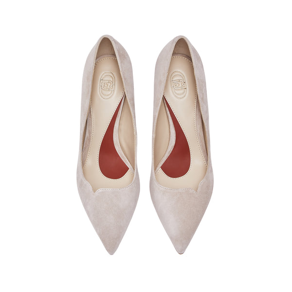 Décolleté Donna in camoscio beige