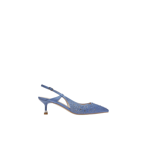 Slingback Donna con strass all over