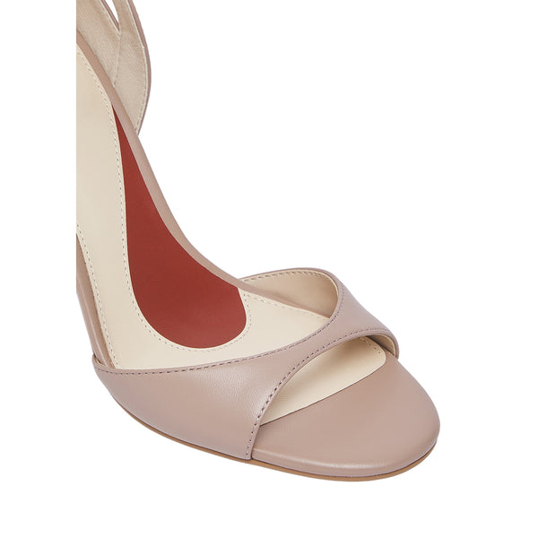 Sandali Donna con tacco in nappa nude dettaglio