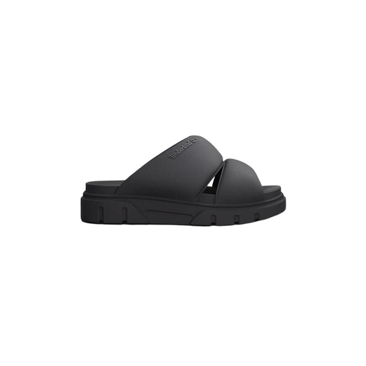 Sandalo Donna imbottito con suola in gomma colore Nero
