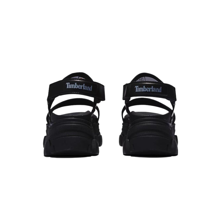 Women's sandal in single-color leather