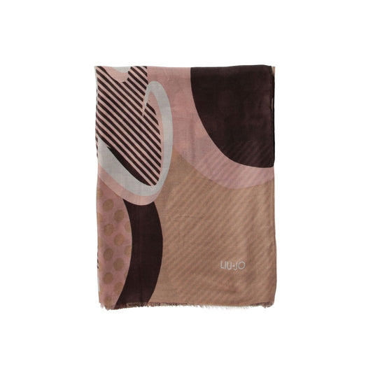 Pashmina Donna a pois con logo