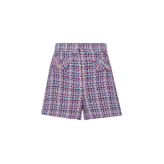Shorts Donna in tweed a vita alta