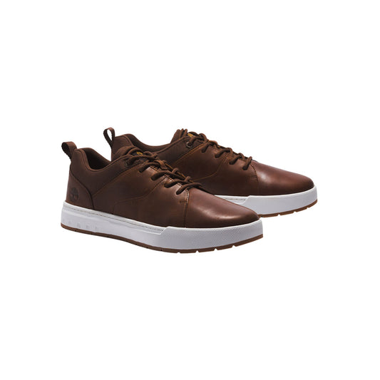 Men's sneakers with smooth leather upper