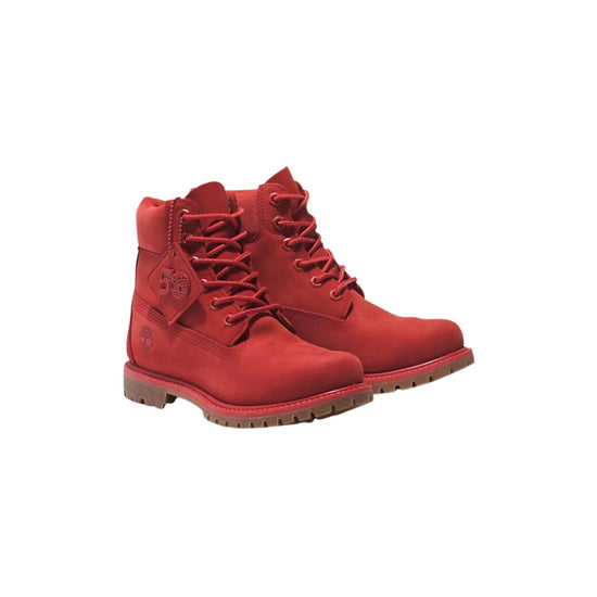 Red Timberland Suede Timberland Boots Womens Inch 50th Edition