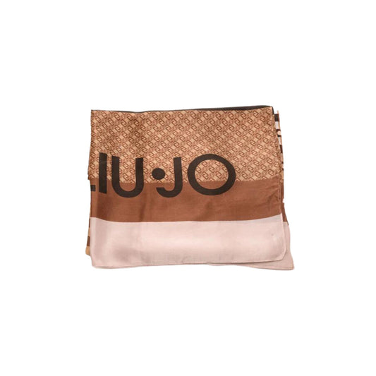 Pashmina Donna stampa geometrica con logo