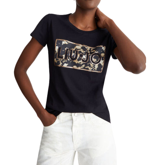 T-Shirt Femme avec logo pailleté
