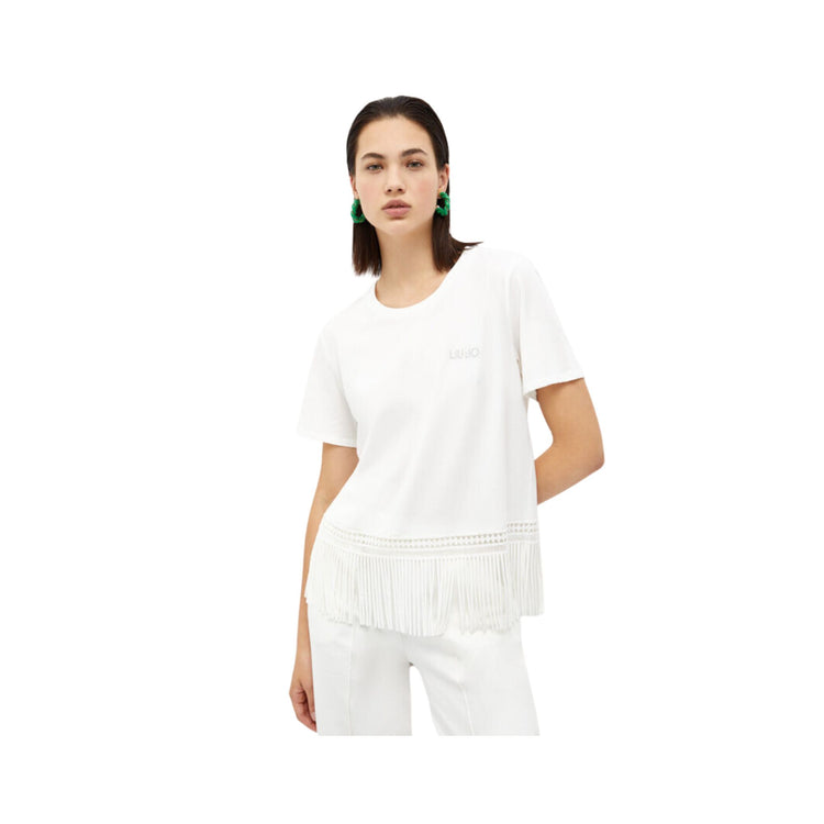 T-shirt femme à franges