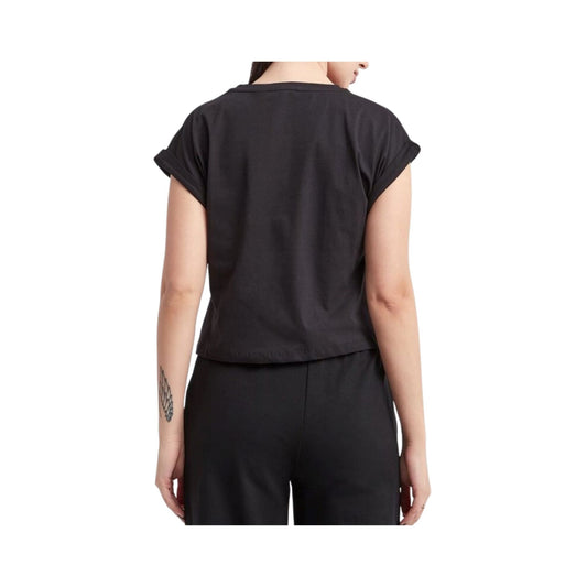 Women's T-shirt with logo rhinestones