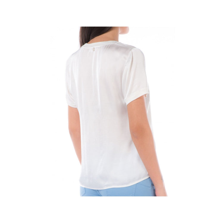 Women's blouse with V-neck