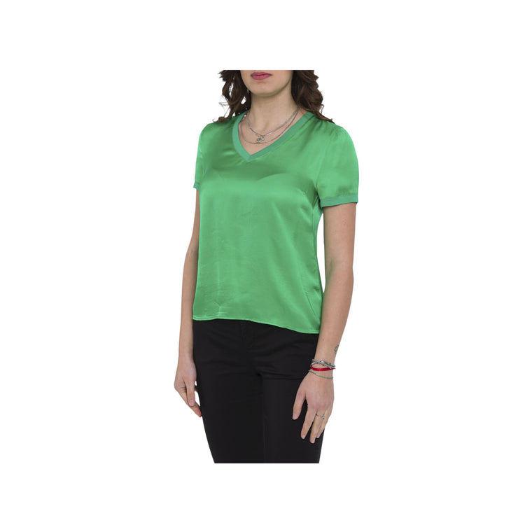 Women's blouse with V-neck