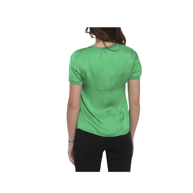 Women's blouse with V-neck