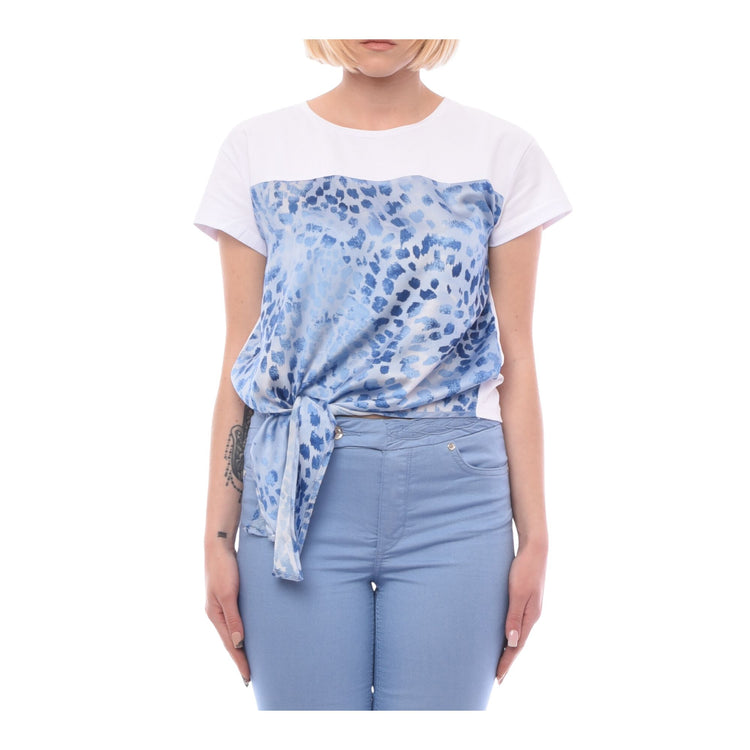 T-shirt femme avec écharpe nouée