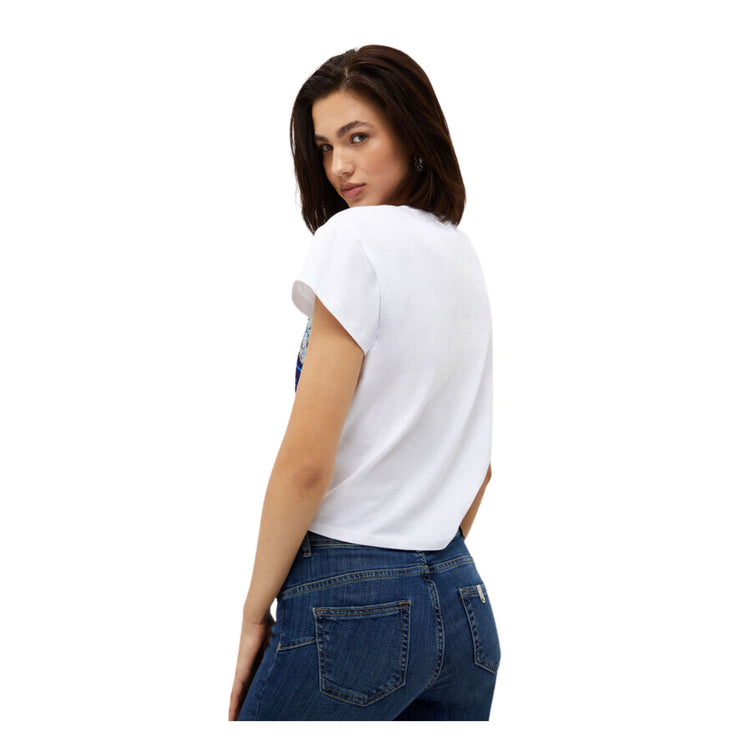 T-shirt femme avec écharpe nouée