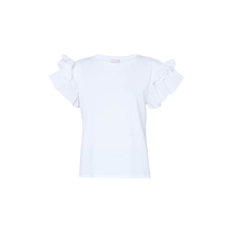 Women's t-shirt with ruffles - Orchidea
