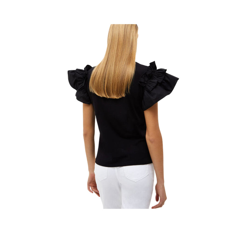 Women's t-shirt with ruffles - Orchidea