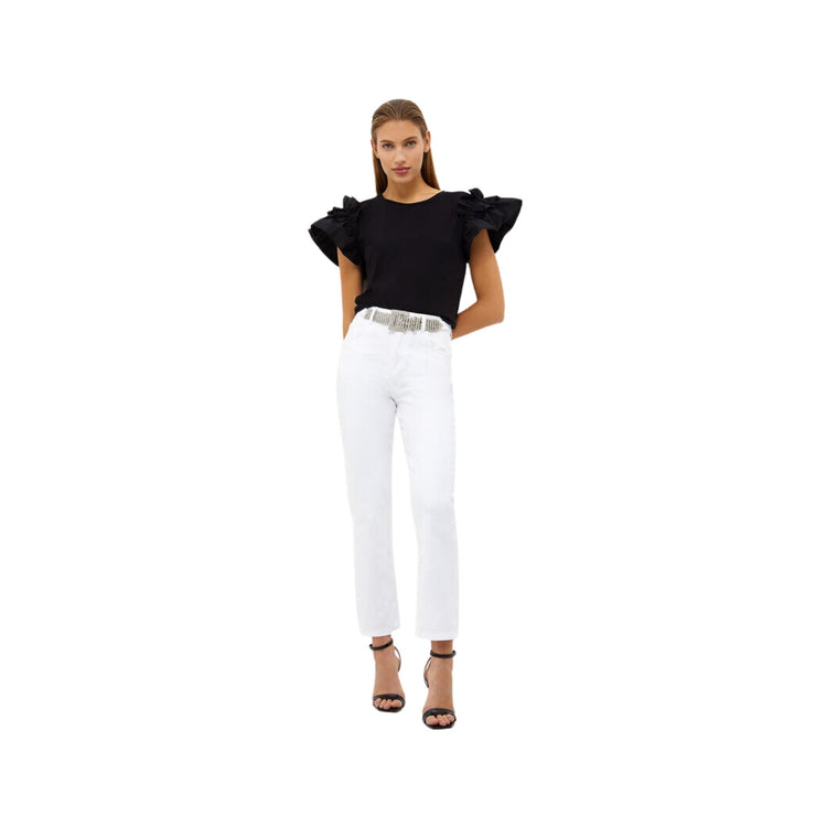 Women's t-shirt with ruffles - Orchidea