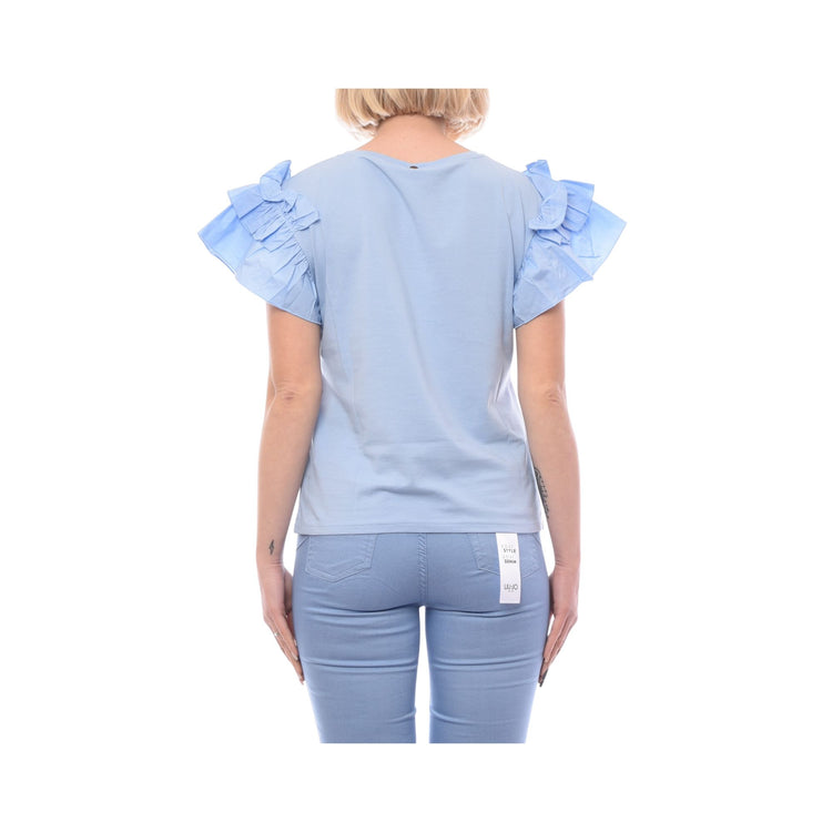 Women's t-shirt with ruffles - Orchidea