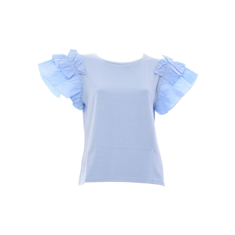 Women's t-shirt with ruffles - Orchidea