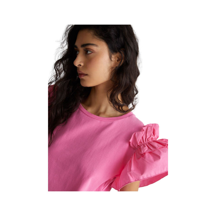 Women's t-shirt with ruffles - Orchidea
