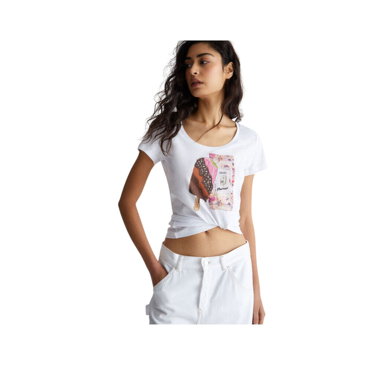 T-shirt femme imprimé glace