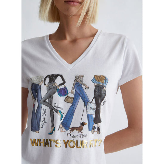 Women's T-shirt with graphics - Liu Jo