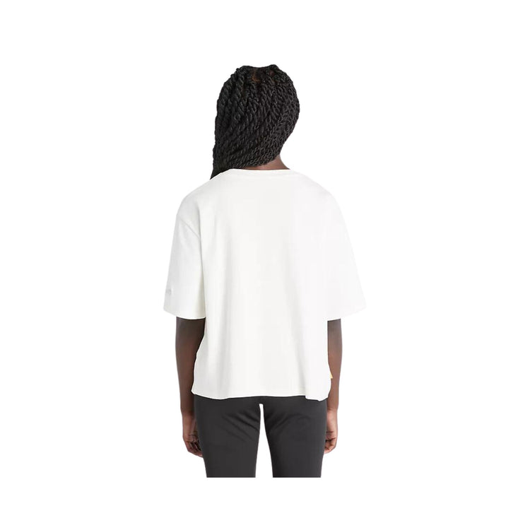 T-shirt Donna con drappeggio frontale