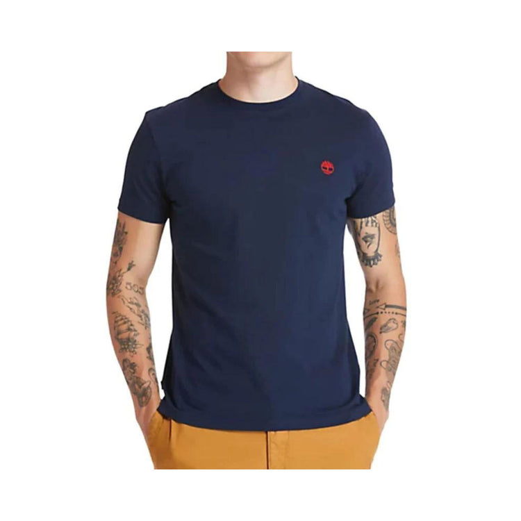 Men's cotton T-shirt with embroidered logo