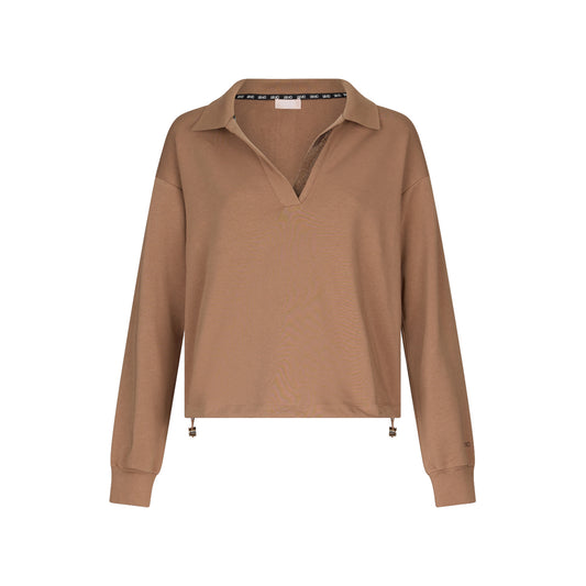 Felpa Donna con dettagli strass Marrone