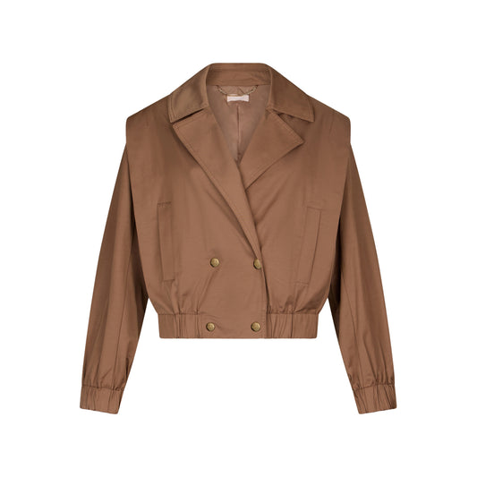 Giubbotto Donna doppiopetto marrone