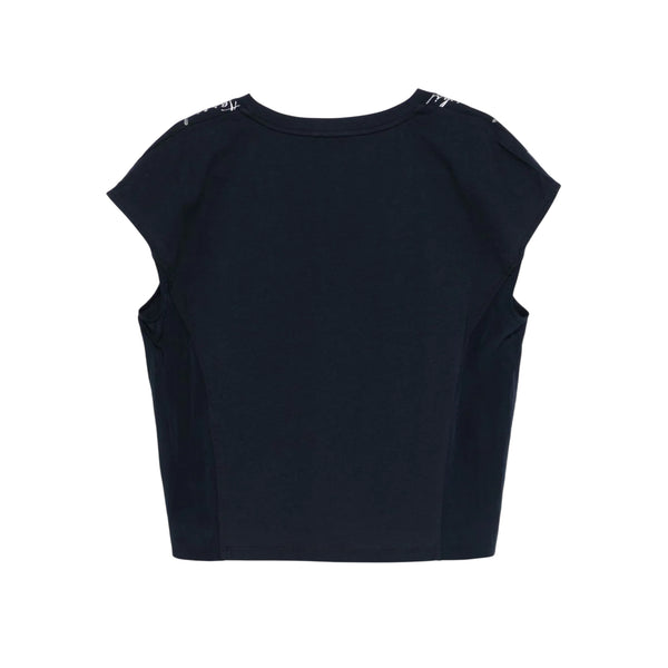 T-shirt Donna a tinta unita con scollo a V