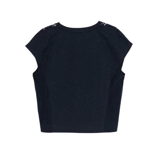 T-shirt Donna a tinta unita con scollo a V