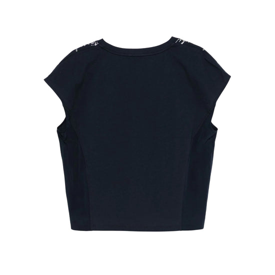 T-shirt Donna a tinta unita con scollo a V