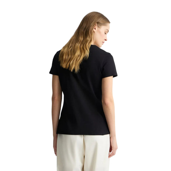 T-shirt Donna con logo con strass sul petto