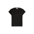 T-shirt Donna in cotone con logo Nero