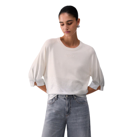 Maglia Donna in misto viscosca con maniche 3/4 