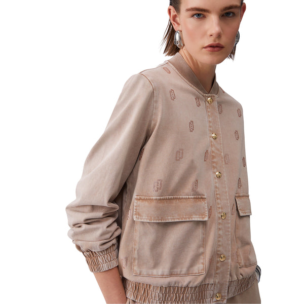 Giacca da Donna in Jersey délavé dettaglio