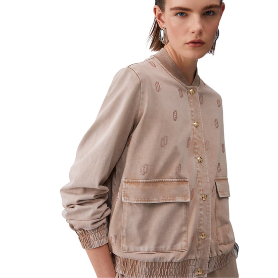 Giacca da Donna in Jersey délavé dettaglio
